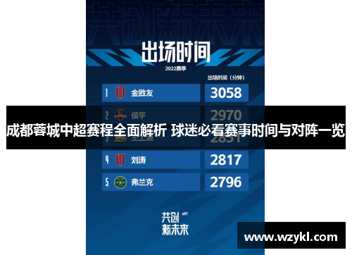 成都蓉城中超赛程全面解析 球迷必看赛事时间与对阵一览